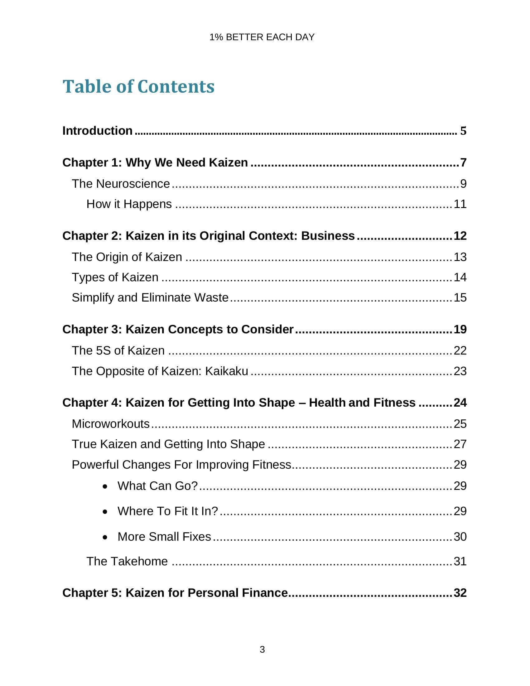 1% Better Each Day: Kaizen Self-Improvement Guide - Image 3