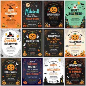 14 Halloween Invitation Template Bundle