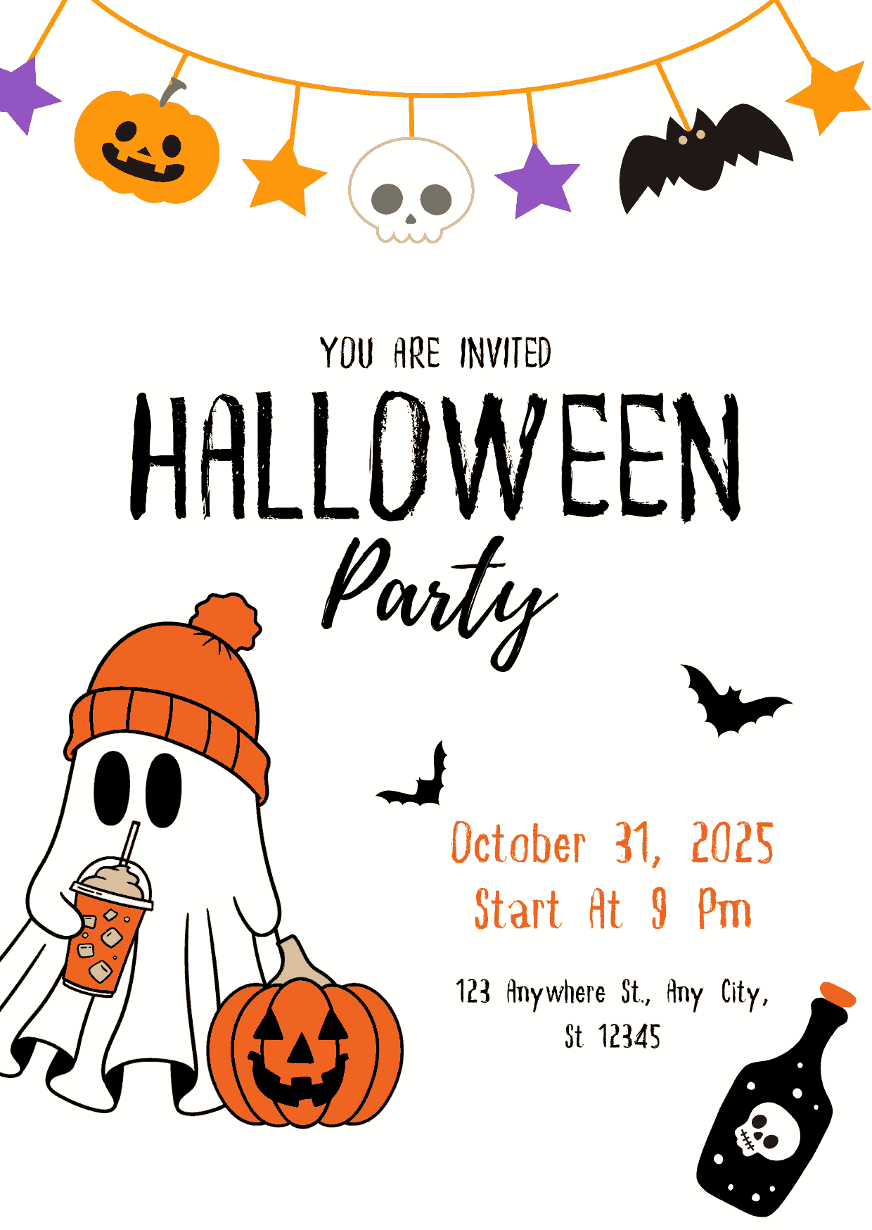 14 Halloween Invitation Template Bundle - Image 2