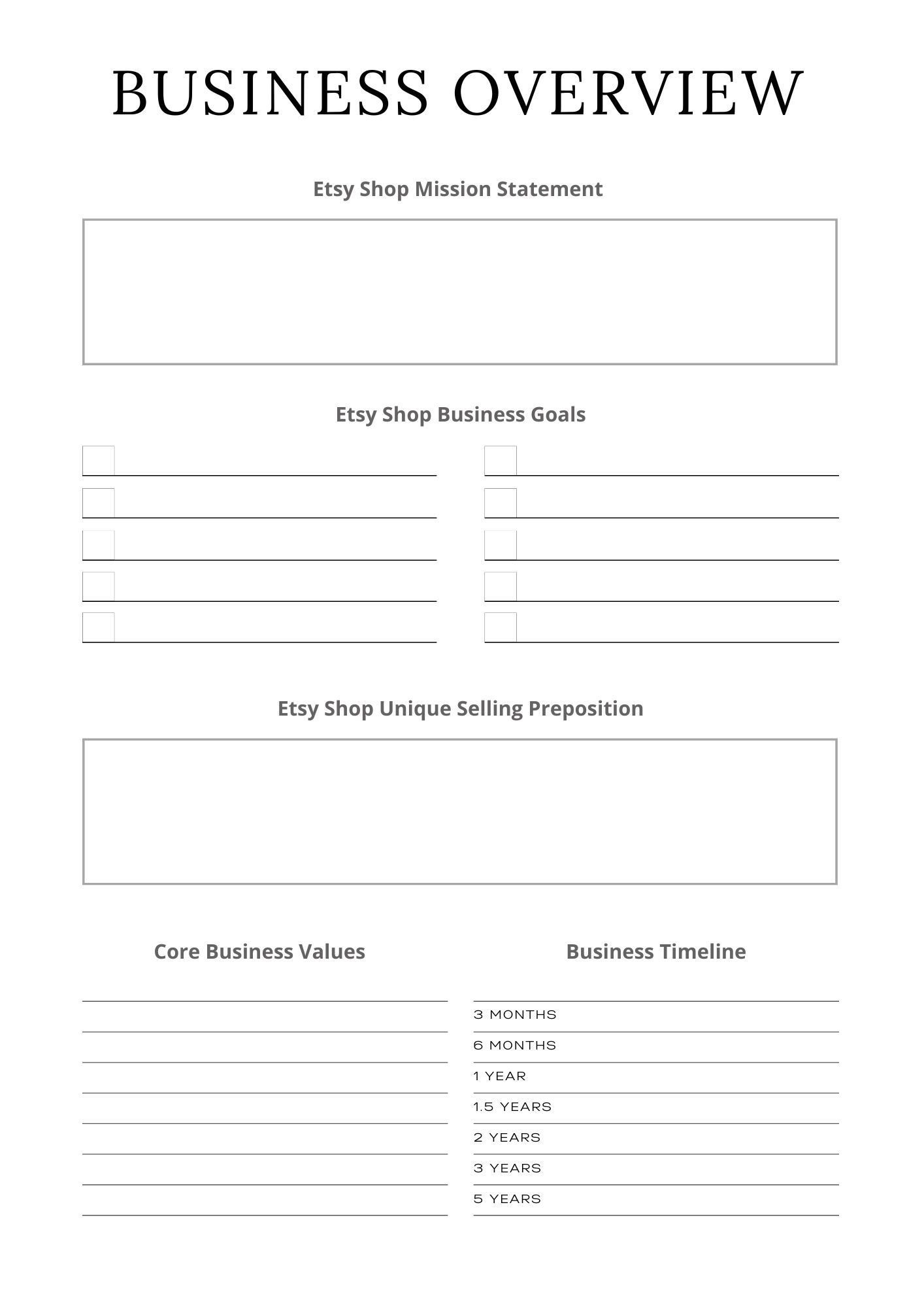 Etsy Shop Planner - Image 2