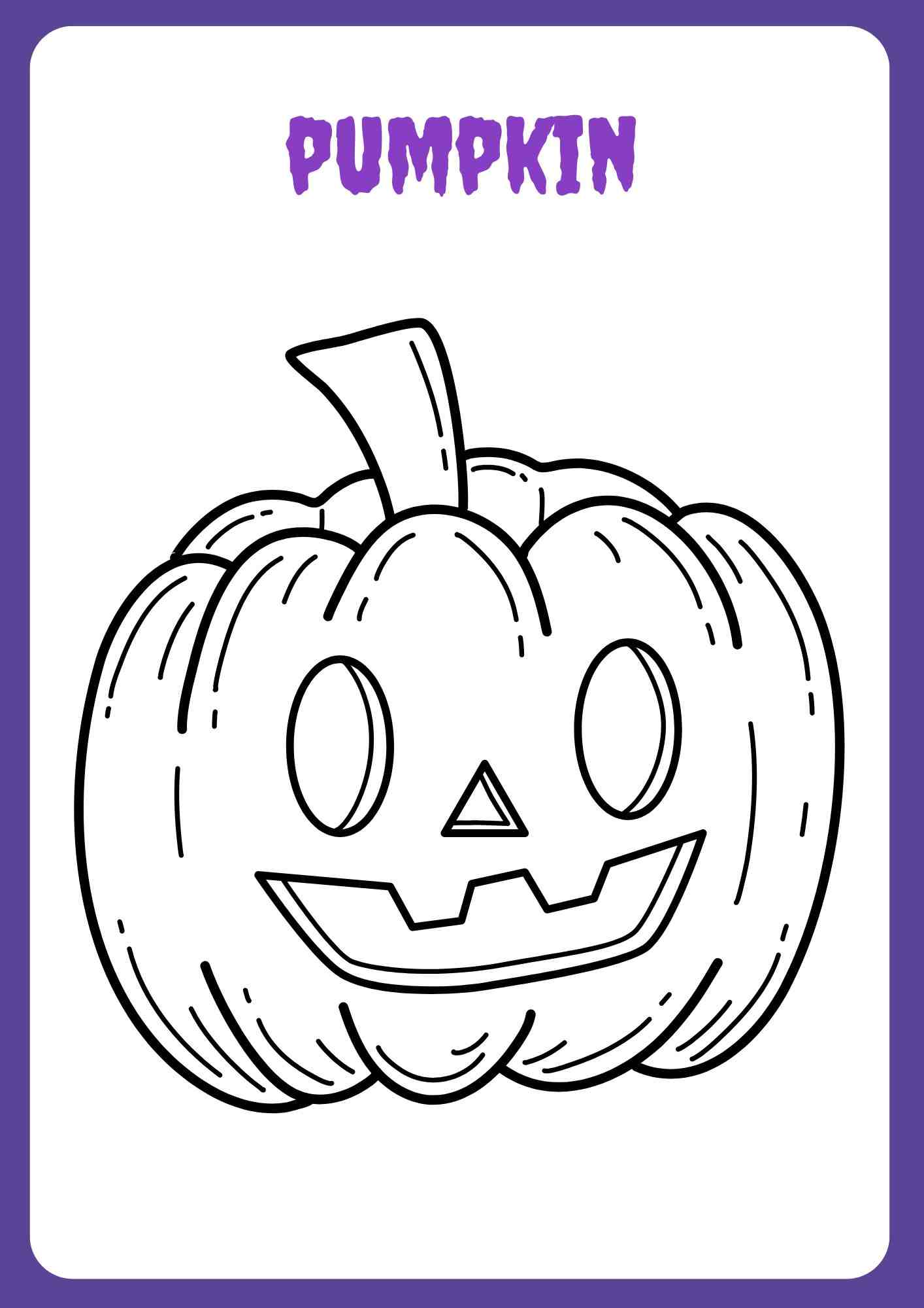 Halloween Coloring Worksheet for Kids - Image 2