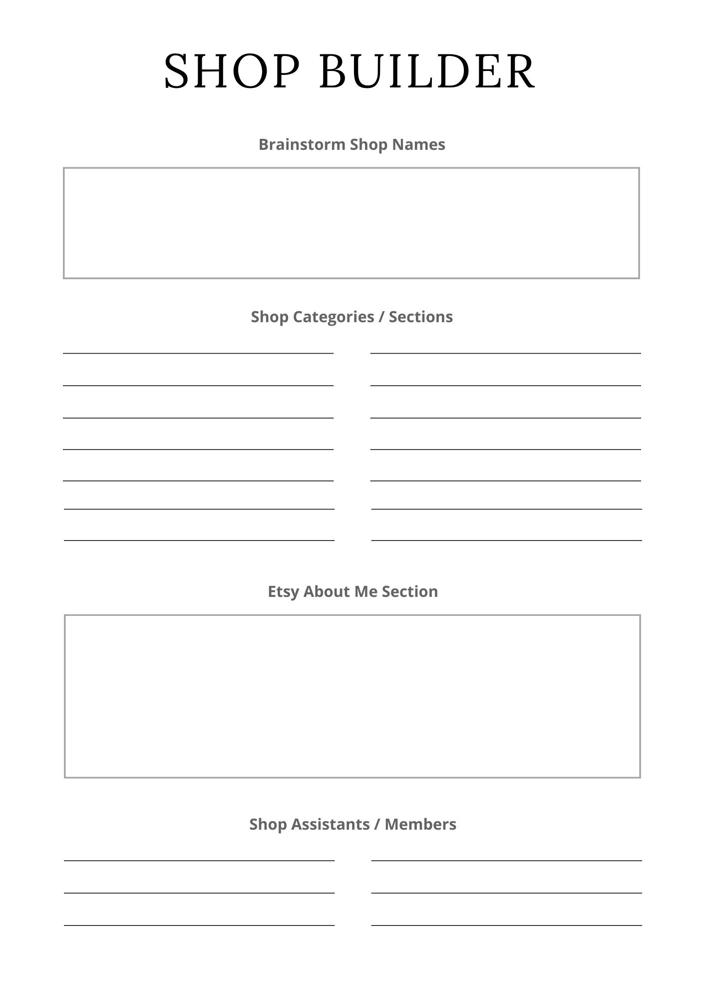 Etsy Shop Planner - Image 3