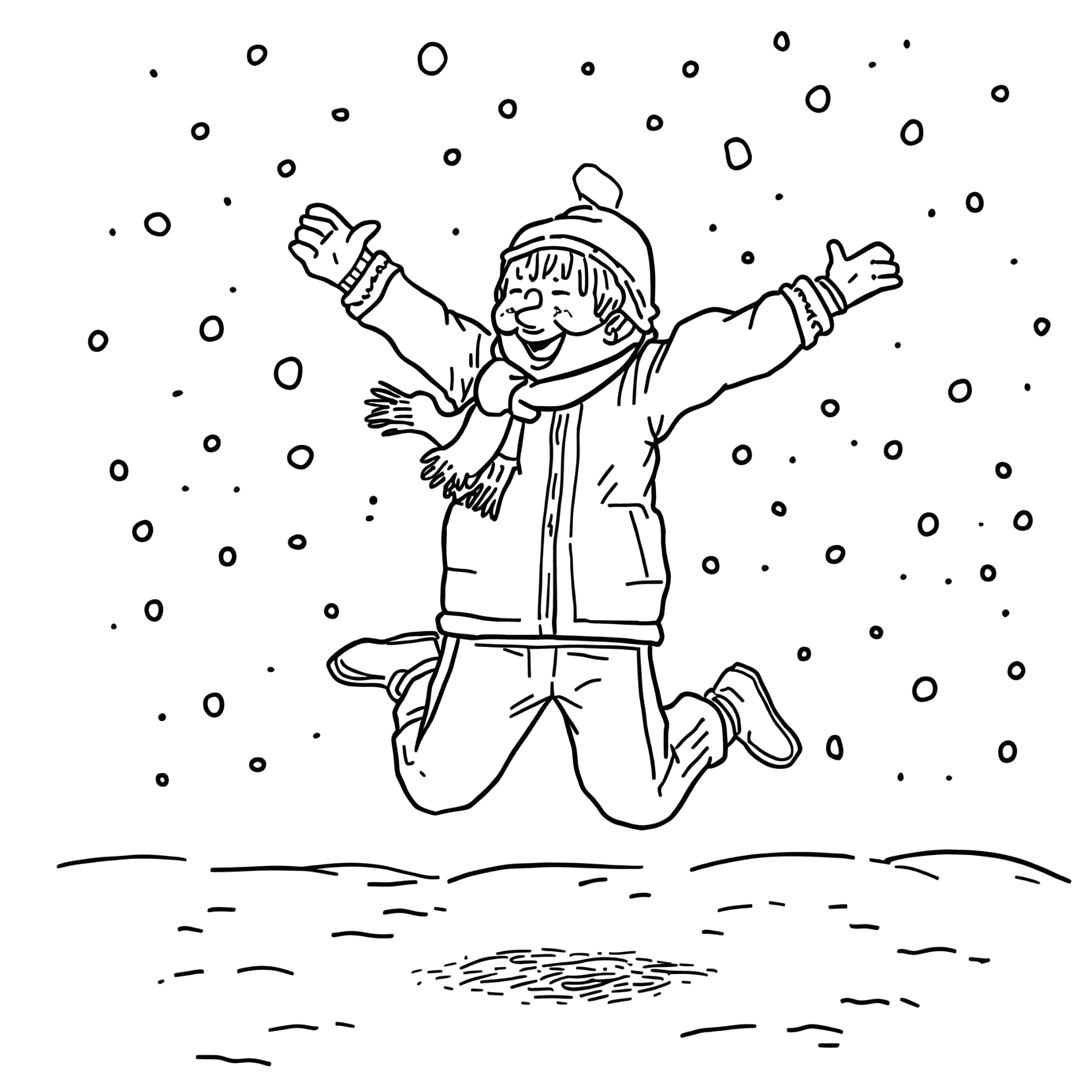 40 Winter Coloring Pages - Image 3