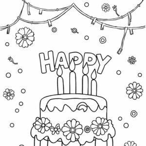 29 Happy Birthday Coloring Pages