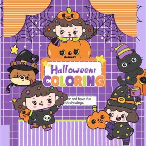 28 Cute Halloween Coloring Book