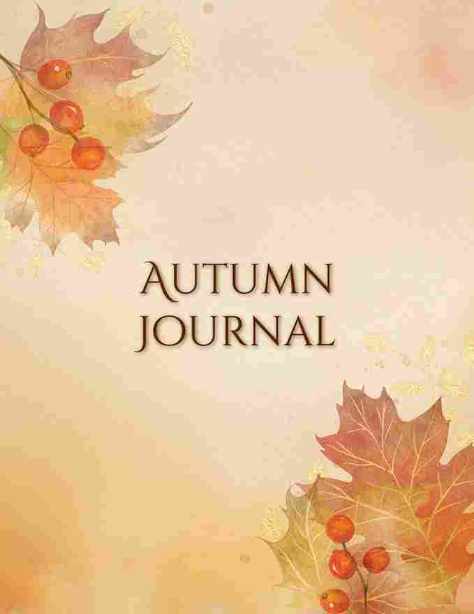 autumn journal notebook
