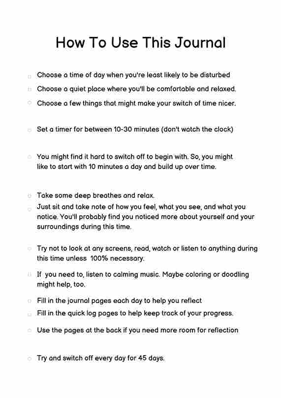 Switch Off Journal - Image 3