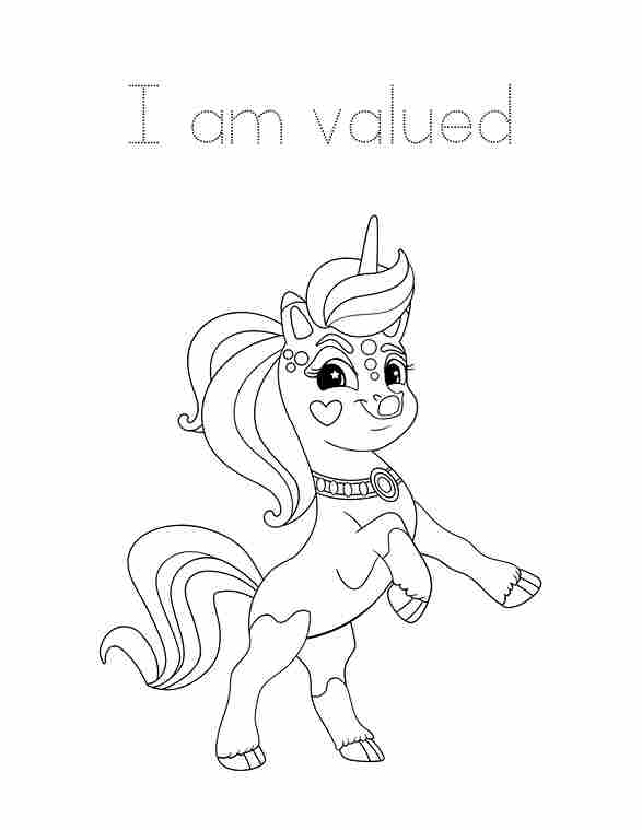 Unicorn Affirmations Coloring Book for Kids - Image 2