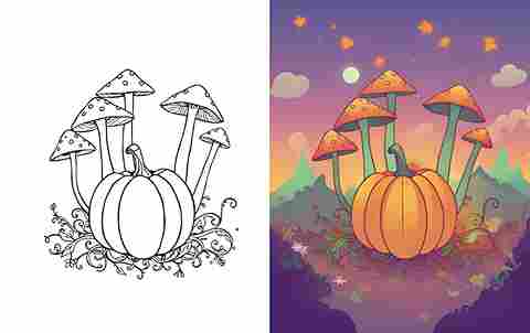 Premium Pumpkin Spice Coloring Pages Collection