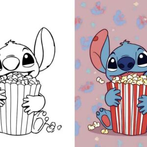 24  Stitch Coloring Pages