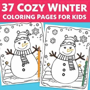 37 Cozy Winter Coloring Pages for Kids