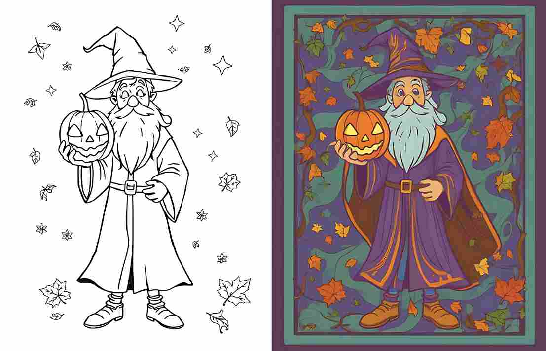 19 Wizard Coloring Pages
