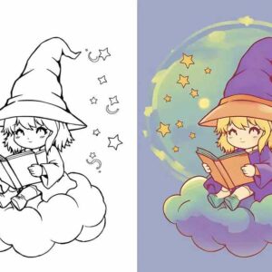 22 Witch Coloring Pages