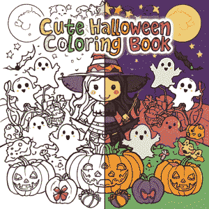 49 Cute Halloween Coloring Pages for Girls