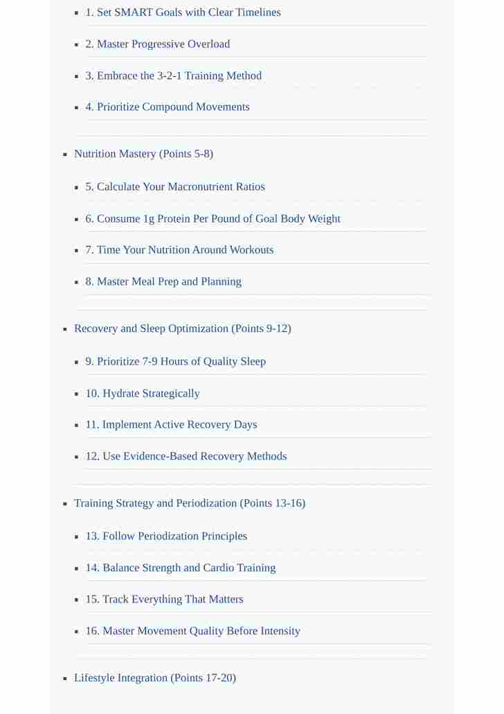 20 Essential Fitness Points - Image 4