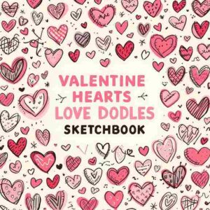 Valentine Hearts Love Doodles Sketchbook