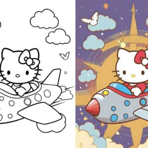 61 Hello Kitty Coloring Pages Bundle