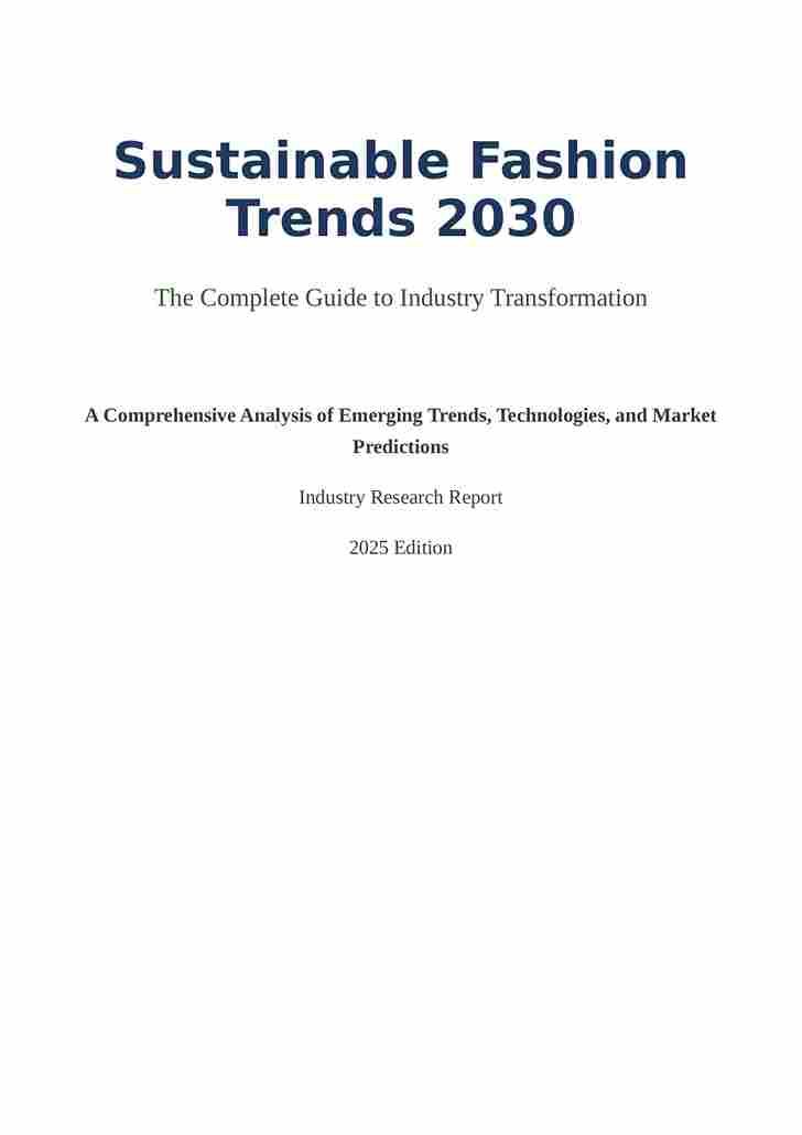 Sustainable Fashion Trends 2030 - Image 2
