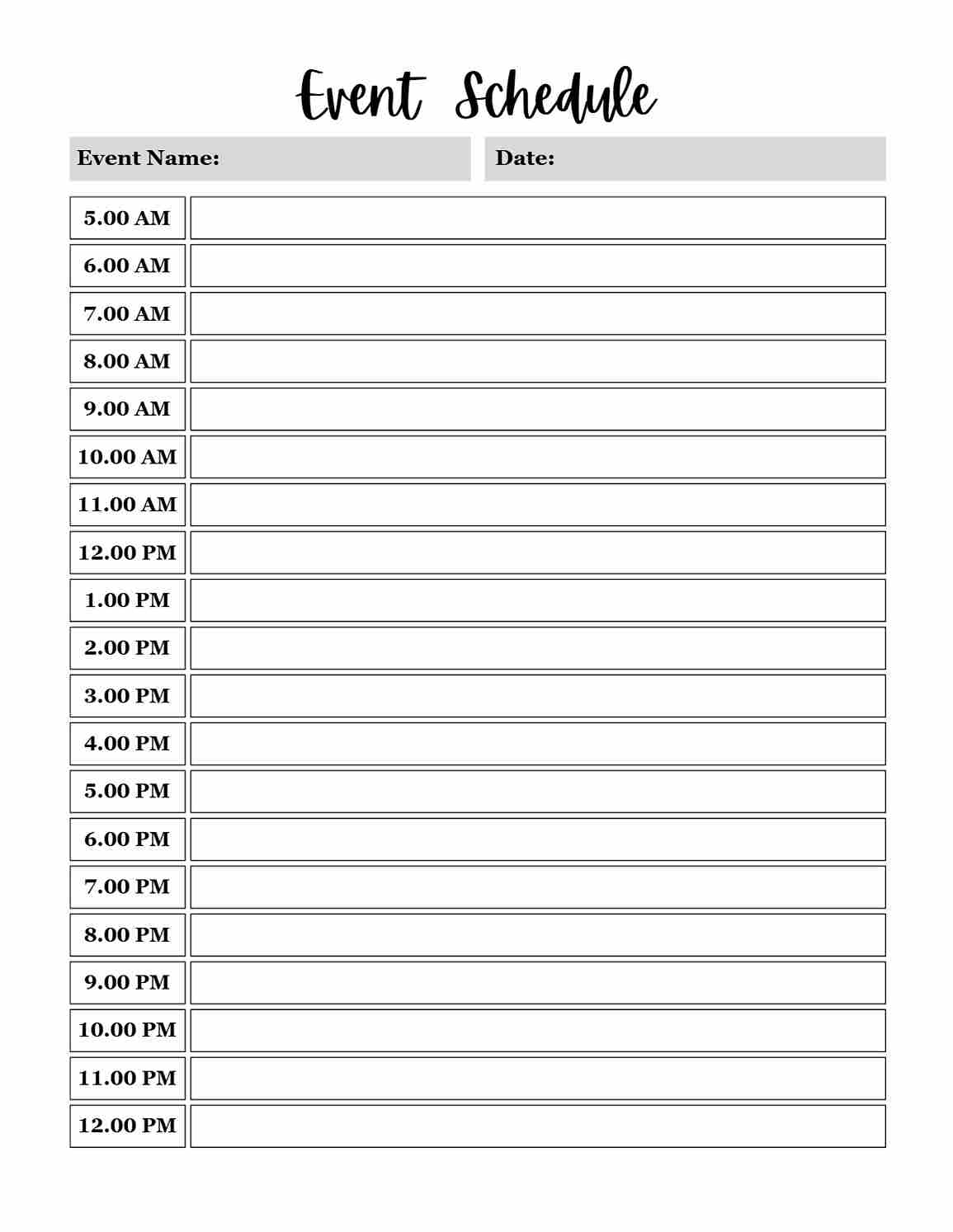 Event Planner Printable - Image 4