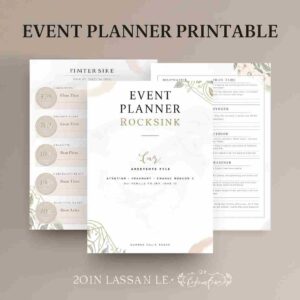 Event Planner Printable