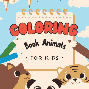 Â Playful Animals Coloring Activity Worksheet